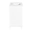 Meuble-lavabo 36 po avec lavabo supérieur - armoire blanche moderne 2 portes et tiroirs à fermeture douce-346443987