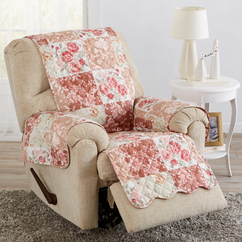 Housse de protection pour le fauteuil inclinable et rÃ©versible Maribel, Bourgogne / Taupe