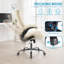 Computer Gaming Chair, Ergonomic High Back Heavy Duty Task Desk Office Chairs With Wheels, Flip-Up Arms, Adjustable Height-1454880335