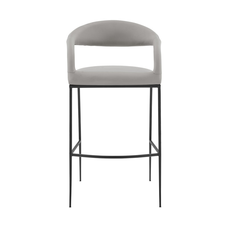 Tabouret de bar ou de bar à hauteur de comptoir moderne Gassville, Gris, Tabouret de comptoir (siège d'une hauteur de 26 p