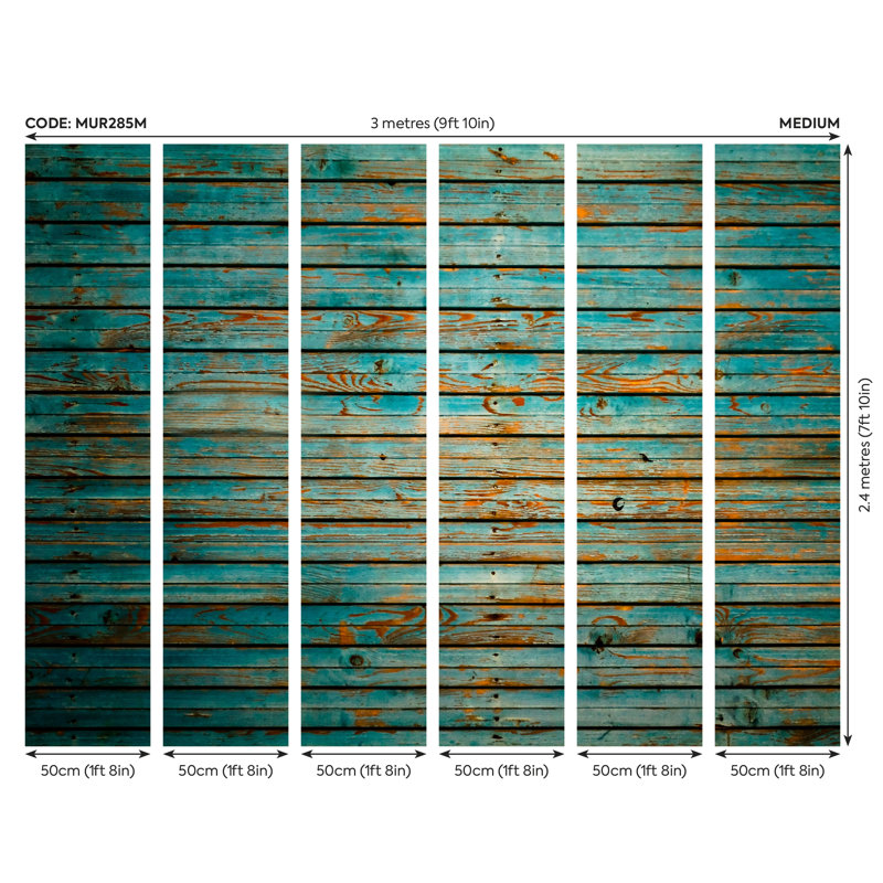 Beristain Matte Wall Mural, 240cm L x 300cm W