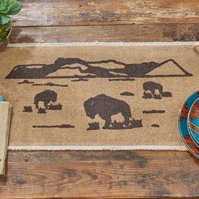 Union Rustic Bison Table Runner - 54"L