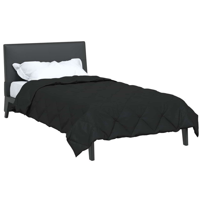  Full Year Duvet Black 220 X 135 Cm Microfiber, Single