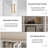 70.9" Display Cabinet with Glass Door