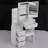 Roy Left Vanity Table with Padded Stool-257848996