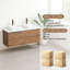 Meuble-lavabo simple 36 po avec comptoir en pierre de quartz et lavabo vasque, meubles-lavabos à fixation murale-1681353889