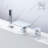 1 Handle Wall Waterfall Faucet with Diverter-92440009