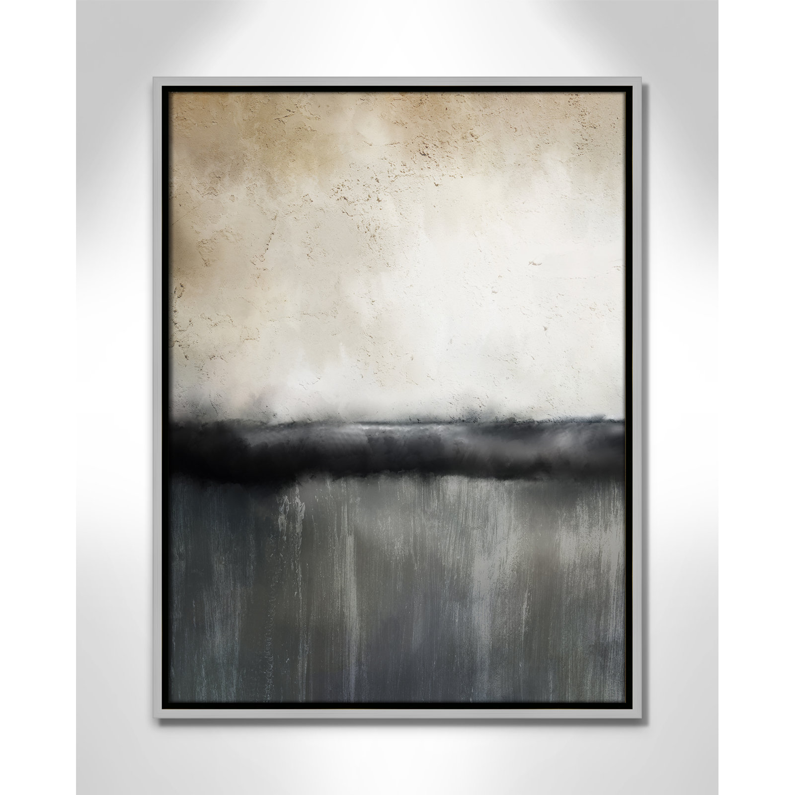 Sunset by Kimberly Allen Print, Picture Framed Canvas, 25.5" H x 19.5" W, Silver