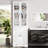 70.9'' H X 23.6'' W Linen Cabinet With Glass Door-1069132642