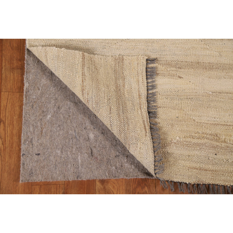 Tapis beige tissé à plat terre moderne Kilim Earth Tone 4 x 5