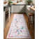 Washable Rugs for Bedroom Ultra-Soft Floral Peacock Floor Mats, Stain-Resistant Farmhouse Indoor Carpet with Non-Slip Backing, Foldable Thin Accent Rug for Living Room, Nursery