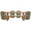 Imogen Upholstered Mango Wood Bench