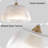 1-Light Ribbed Clear Glass Dome Chendelier