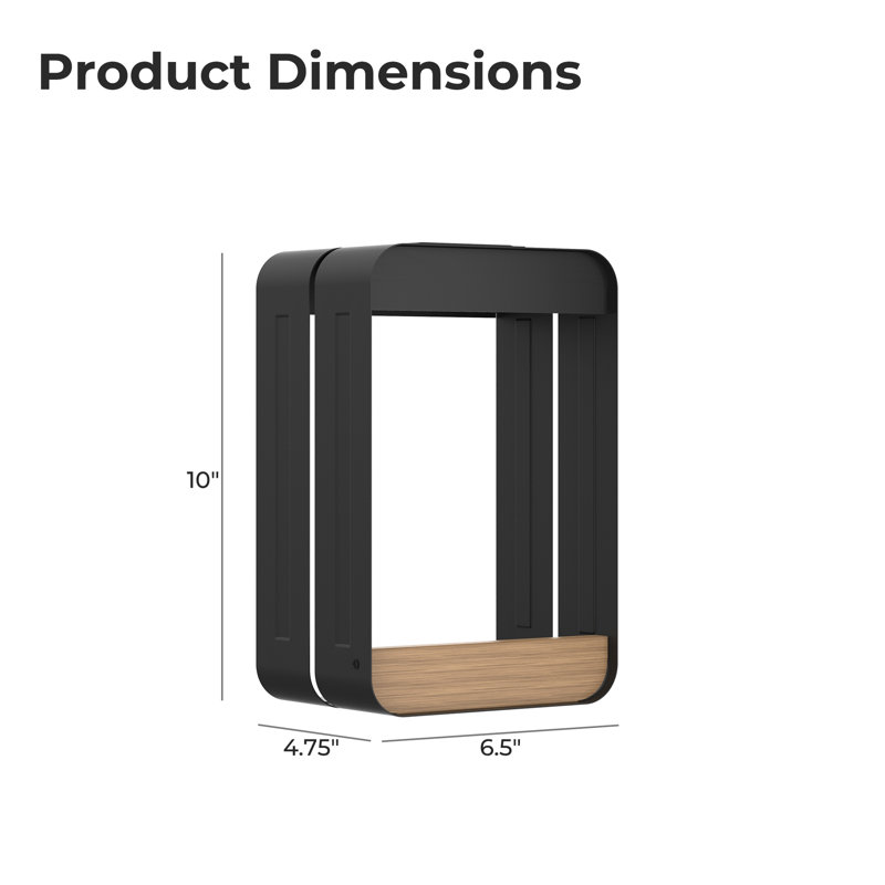 Luminaire suspendu d'extérieur à DEL à énergie solaire intégré Flowerpot, H 10 po x l 6,5 po x P 4,75 po