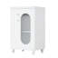 Meuble-lavabo moderne avec lavabo, meuble-lavabo avec tablette à deux niveaux, tablette réglable