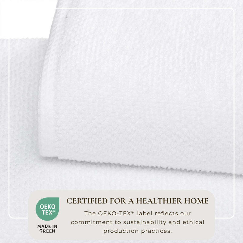 100% Cotton Textured Bath Sheet, Optic White