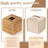 2 Pcs Square Rattan Tissue Box Cover,Wood