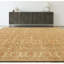 Hand Knotted Wool Oriental Area Rug in Gold