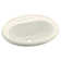 Vikrell Circular Drop-In Bathroom Sink with Overflow