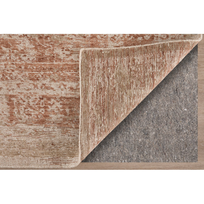 Loralai Traditional Oriental Tan Area Rug, Rectangle 5' x 8'