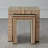 Sienna Nesting End Table-Walnut/Bone-Lg