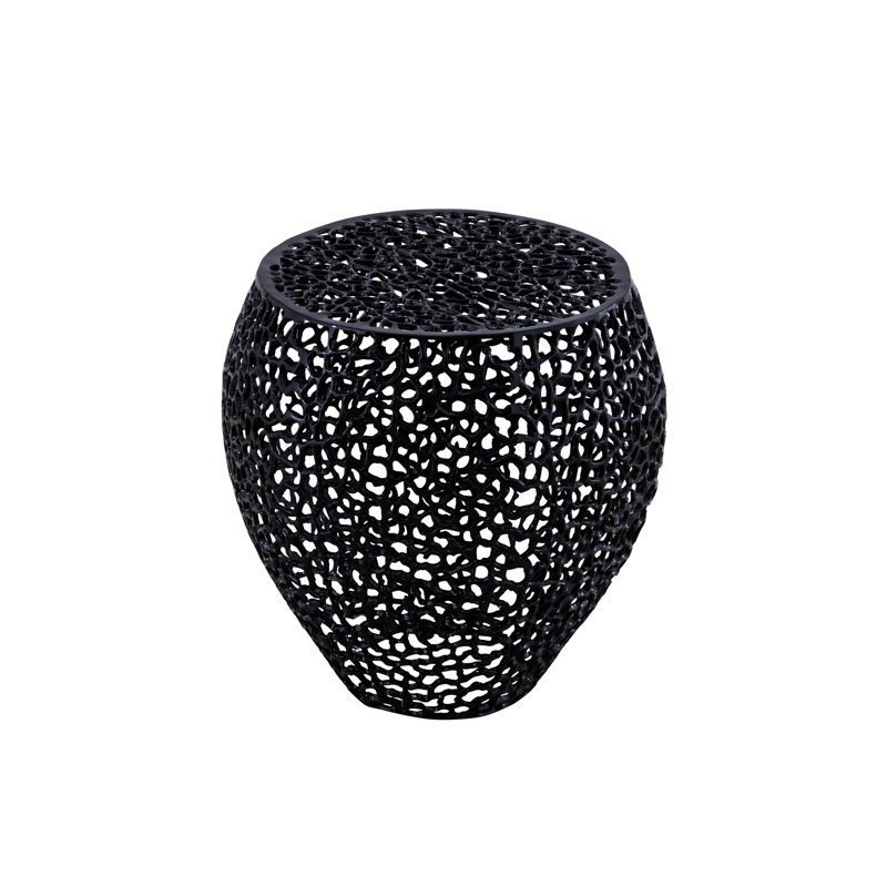 Table d'appoint en aluminium noir: rehaussez le style de votre décor contemporain, Noir