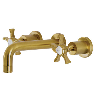 Robinet de salle de bain mural 3 trous Kingston Brass Hamilton