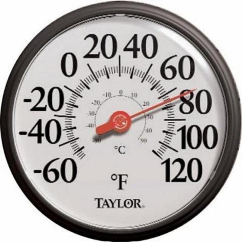 Thermomètre à cadran en gras