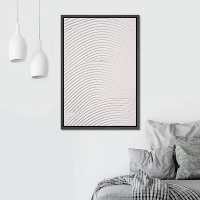 Signe, reproduction d'art sur toile encadrée, marbre de granit géométrique, paysage, formes abstraites, illustrations, décor minimaliste, zen nordique, bohémien chic pour le salon, la chambre à coucher, le bureau
