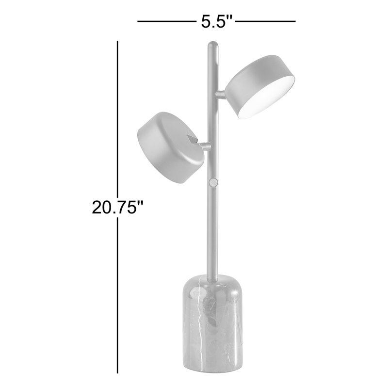Lampe de bureau noire 20,75 po Alfresco