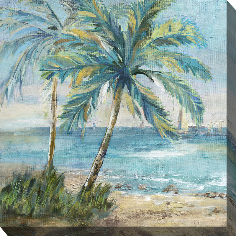 Art sur toile, "Coastal Palm 1"