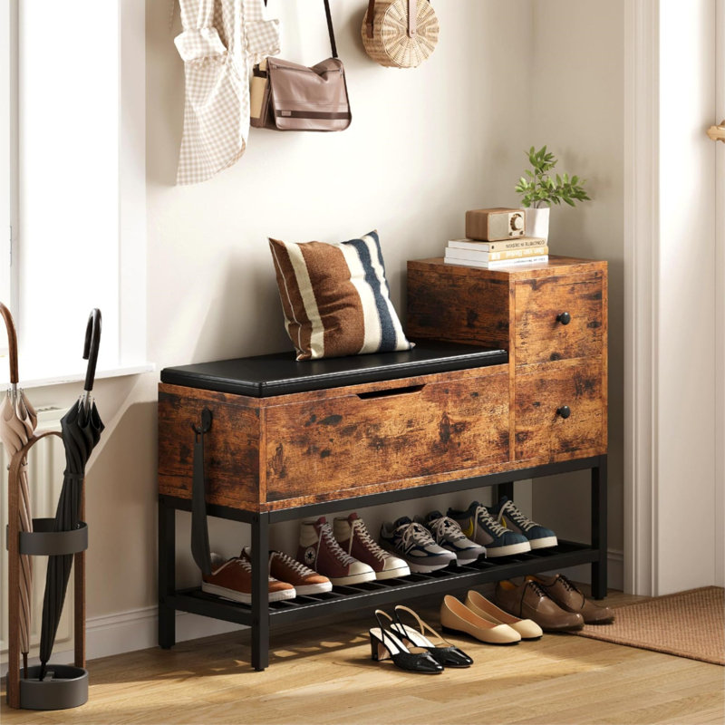 8 Pair Shoe Storage Bench