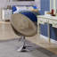 Latasha Faux Leather Swivel Barrel Chair-38961309