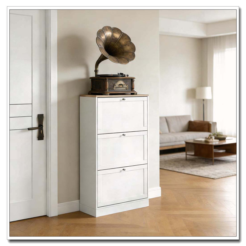Armoire de rangement mince pour chaussures