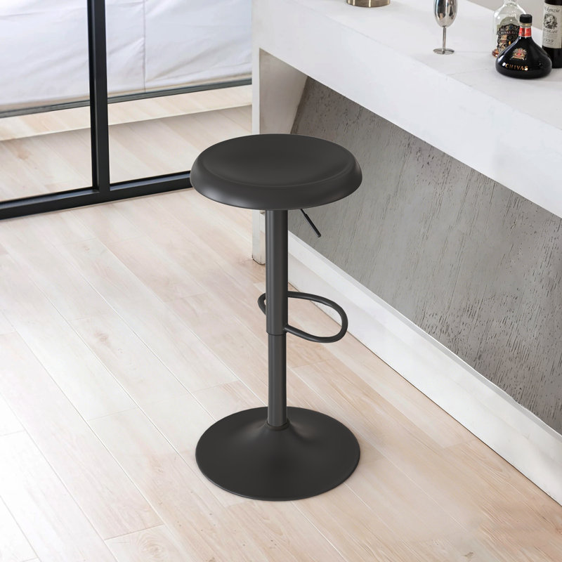 Tabourets de bar 1 pièce, tabourets de bar pivotants à hauteur réglable, tabourets de bar Airlift en métal, chaises de bar à hauteur de comptoir sans dossier pour cuisine, salle à manger, pub, café