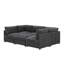 Canapé modulaire réversible en velours côtelé-130154476-130154483