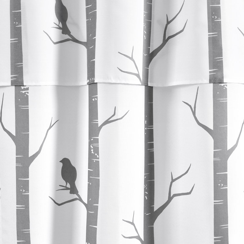 Bird on the Tree 16 Piece Shower Curtain Set + Hooks