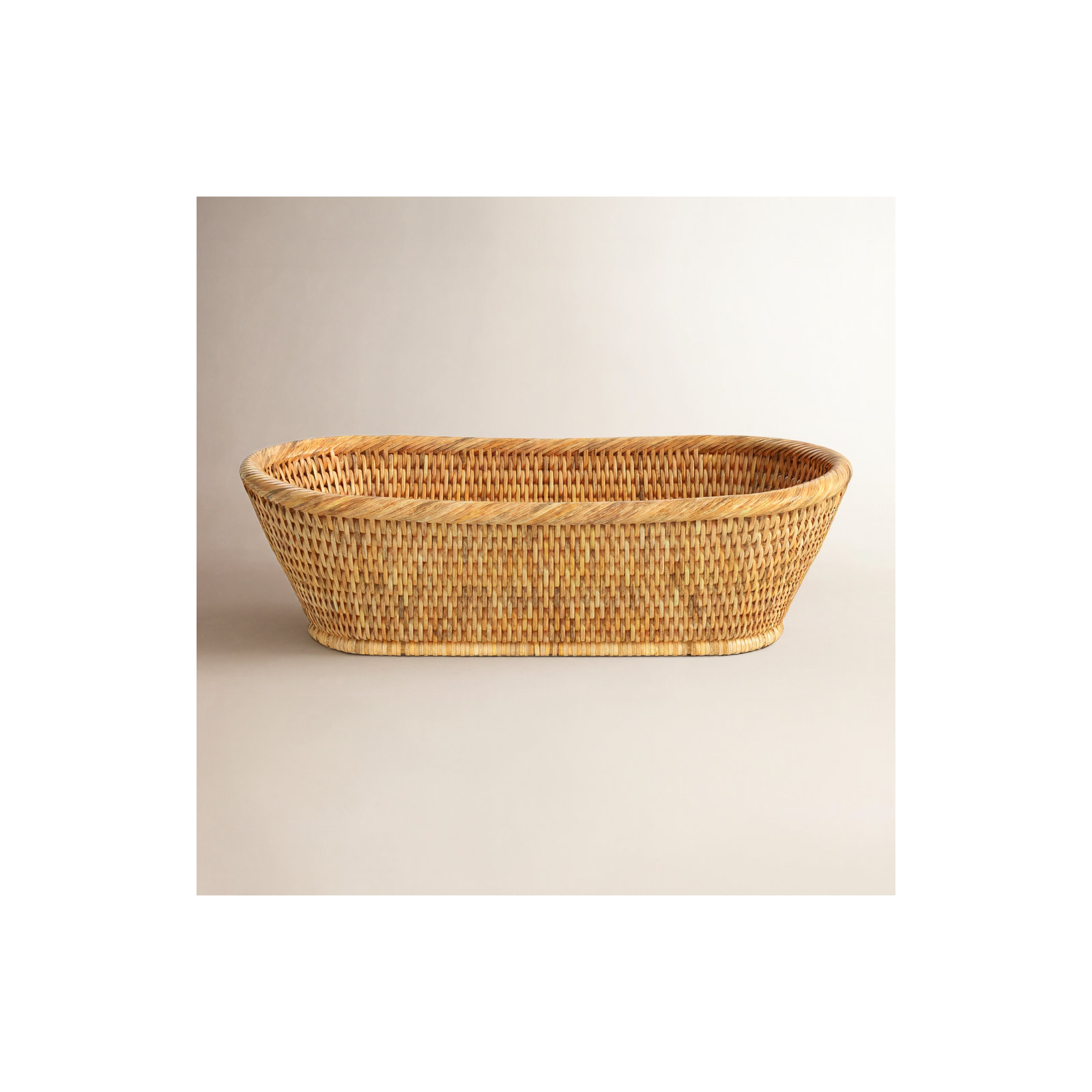Sampson Handmade Decorative Basket 1, Honey Brown