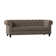 Canapé Chesterfield à accoudoirs roulés