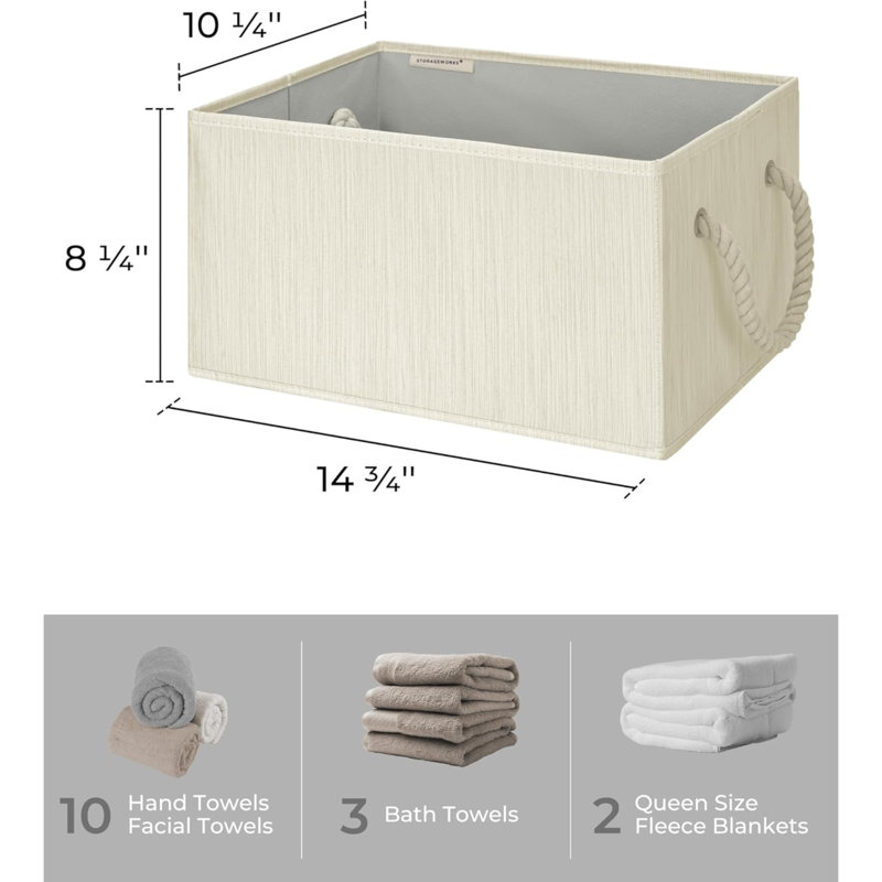 Longshore Tides Fabric Decorative Basket