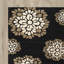 Tapis de couleur silhouette en laine / coton touffeté à la main à motif floral Coreatha-21412781