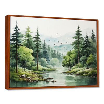 Tranquil Forêts, paysage I, art mural forêt pour le salon