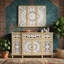 Buffet 59,1 "avec armoire murale et décorations suspendues