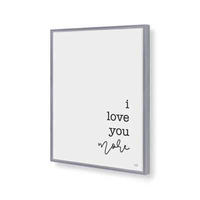 «I Love You Set 1 of 2» par Lux + Me Designs, reproduction d'art