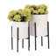 Ensemble de 2 pots à fleurs Aideen pour l'intérieur et l'extérieur - ensemble de 2-720860953