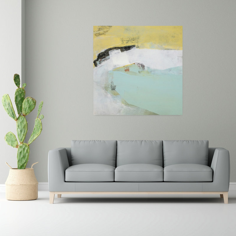 «In The Shallows», art contemporain abstrait, H 48 po x l 48 po