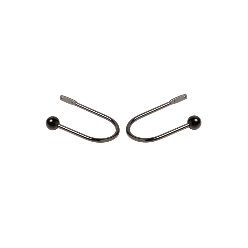 Bucharest 17.5cm Curtain Holdback, Polished Graphite