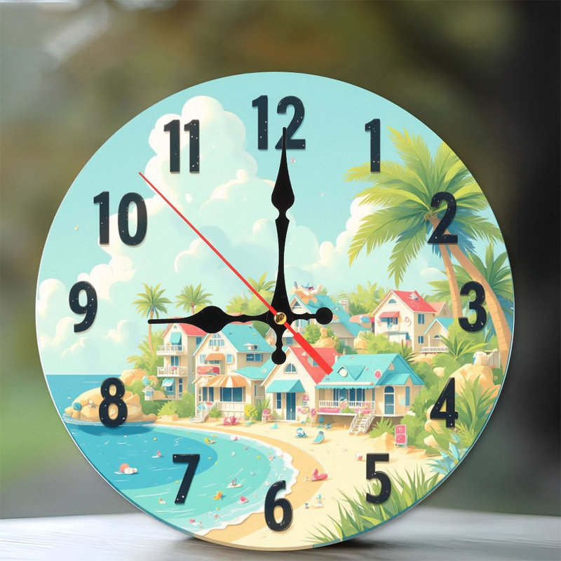 Horloge murale Beach House