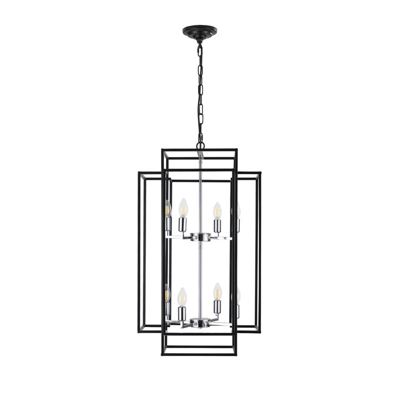 Luminaire suspendu 8 niveaux pour lanterne, Chrome