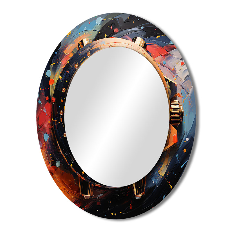 Langsa - Miroir tendance en métal, 43 po x 33 po